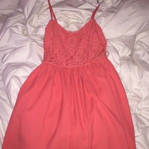 Salmon Color floral dress!